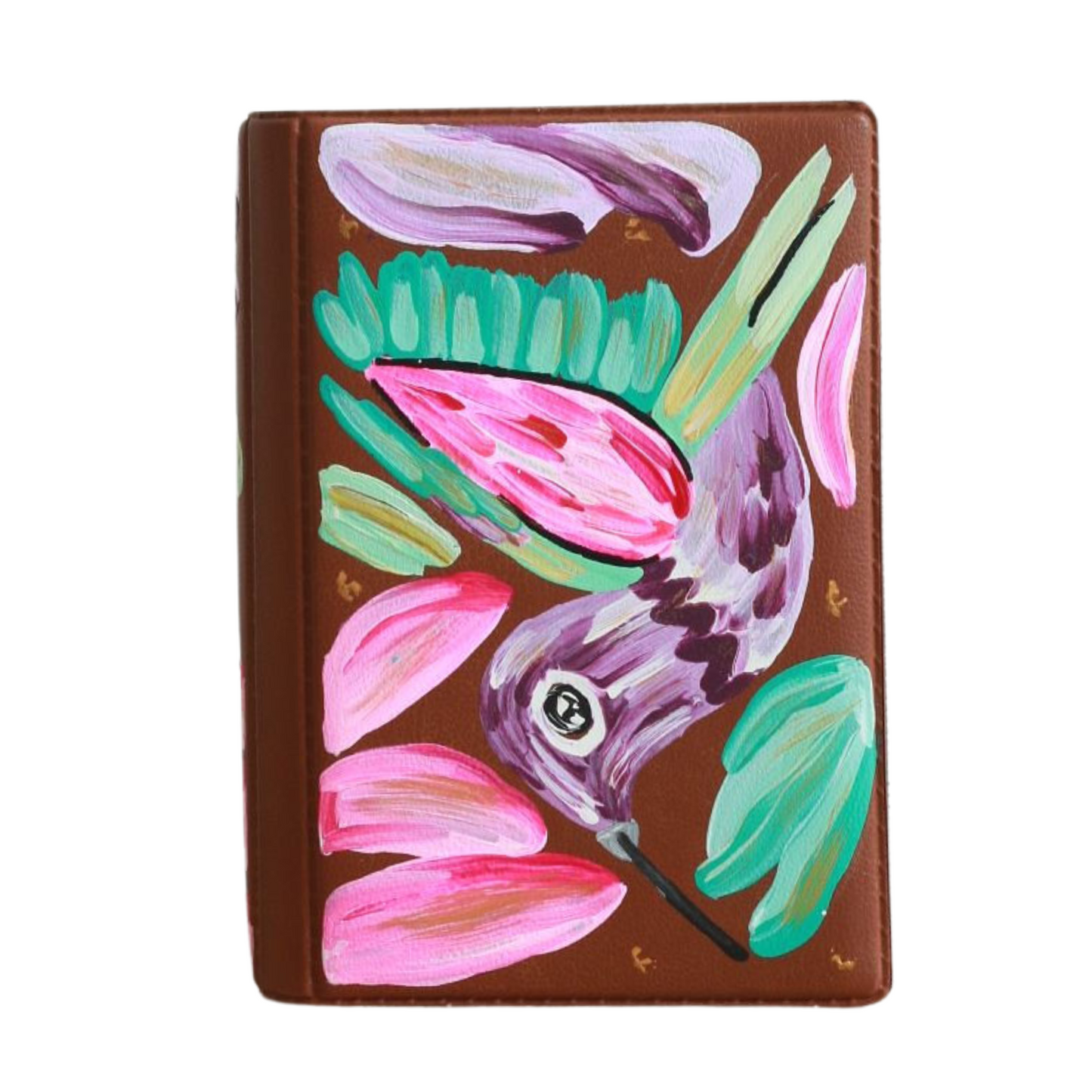 PORTA PASAPORTE Colibrí Mocka